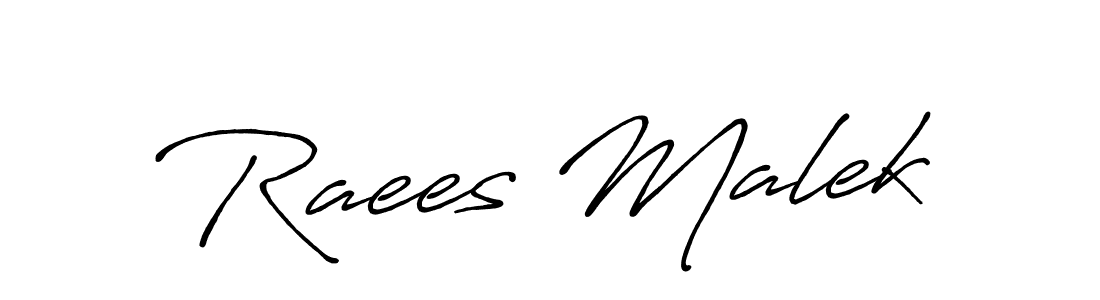 Also You can easily find your signature by using the search form. We will create Raees Malek name handwritten signature images for you free of cost using Antro_Vectra_Bolder sign style. Raees Malek signature style 7 images and pictures png