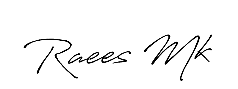 Also we have Raees Mk name is the best signature style. Create professional handwritten signature collection using Antro_Vectra_Bolder autograph style. Raees Mk signature style 7 images and pictures png