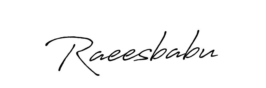 Design your own signature with our free online signature maker. With this signature software, you can create a handwritten (Antro_Vectra_Bolder) signature for name Raeesbabu. Raeesbabu signature style 7 images and pictures png