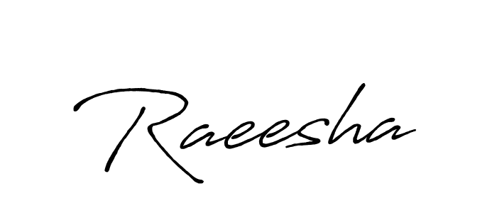 It looks lik you need a new signature style for name Raeesha. Design unique handwritten (Antro_Vectra_Bolder) signature with our free signature maker in just a few clicks. Raeesha signature style 7 images and pictures png