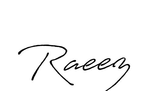 How to make Raeez signature? Antro_Vectra_Bolder is a professional autograph style. Create handwritten signature for Raeez name. Raeez signature style 7 images and pictures png