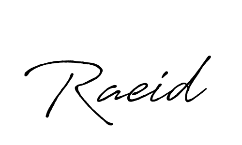 Make a beautiful signature design for name Raeid. Use this online signature maker to create a handwritten signature for free. Raeid signature style 7 images and pictures png