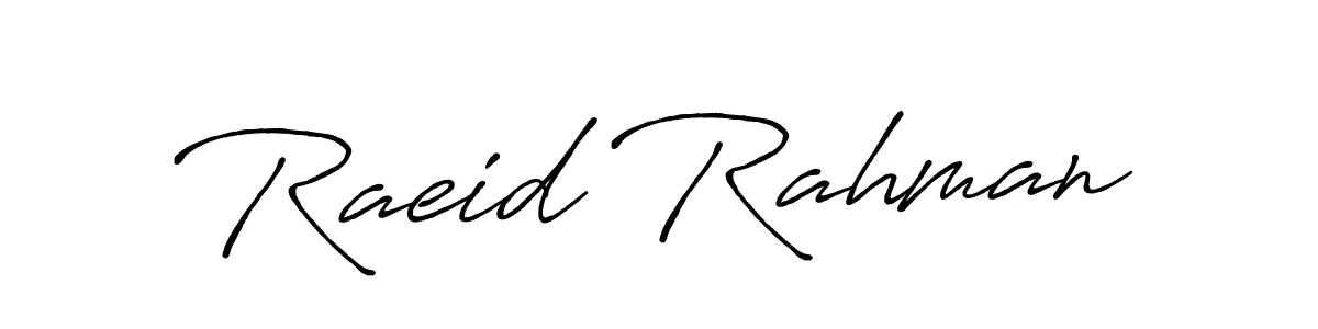 How to Draw Raeid Rahman signature style? Antro_Vectra_Bolder is a latest design signature styles for name Raeid Rahman. Raeid Rahman signature style 7 images and pictures png