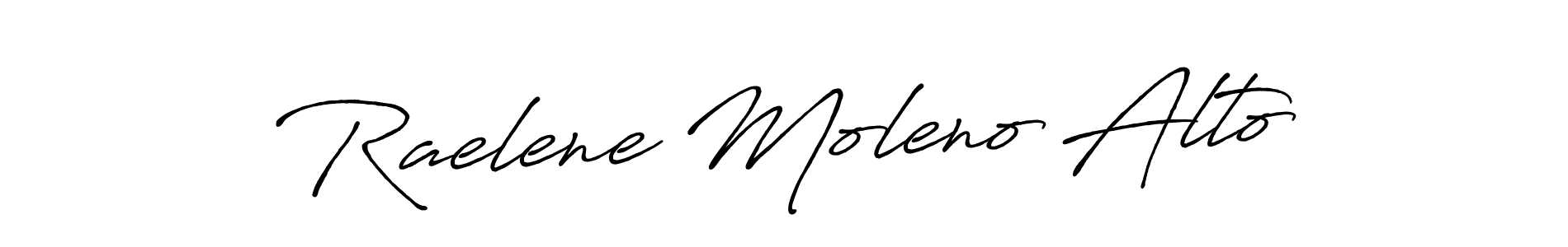 Also You can easily find your signature by using the search form. We will create Raelene Moleno Alto name handwritten signature images for you free of cost using Antro_Vectra_Bolder sign style. Raelene Moleno Alto signature style 7 images and pictures png