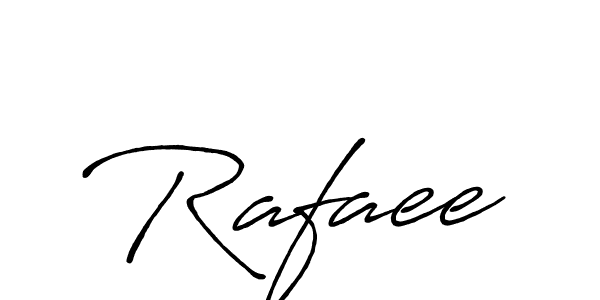 How to make Rafaee name signature. Use Antro_Vectra_Bolder style for creating short signs online. This is the latest handwritten sign. Rafaee signature style 7 images and pictures png