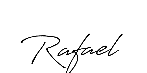 Make a beautiful signature design for name Rafael. With this signature (Antro_Vectra_Bolder) style, you can create a handwritten signature for free. Rafael signature style 7 images and pictures png