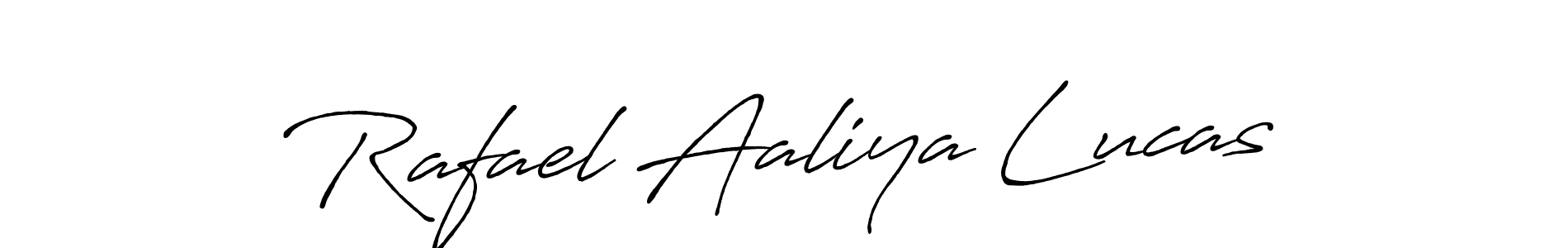 How to make Rafael Aaliya Lucas name signature. Use Antro_Vectra_Bolder style for creating short signs online. This is the latest handwritten sign. Rafael Aaliya Lucas signature style 7 images and pictures png