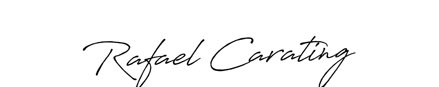Use a signature maker to create a handwritten signature online. With this signature software, you can design (Antro_Vectra_Bolder) your own signature for name Rafael Carating. Rafael Carating signature style 7 images and pictures png