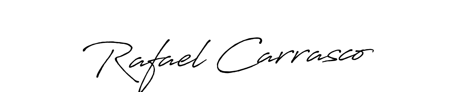 Use a signature maker to create a handwritten signature online. With this signature software, you can design (Antro_Vectra_Bolder) your own signature for name Rafael Carrasco. Rafael Carrasco signature style 7 images and pictures png