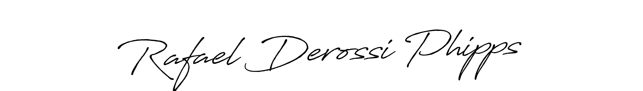 Create a beautiful signature design for name Rafael Derossi Phipps. With this signature (Antro_Vectra_Bolder) fonts, you can make a handwritten signature for free. Rafael Derossi Phipps signature style 7 images and pictures png