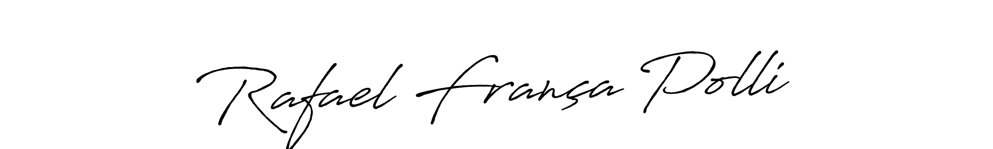 Similarly Antro_Vectra_Bolder is the best handwritten signature design. Signature creator online .You can use it as an online autograph creator for name Rafael França Polli. Rafael França Polli signature style 7 images and pictures png