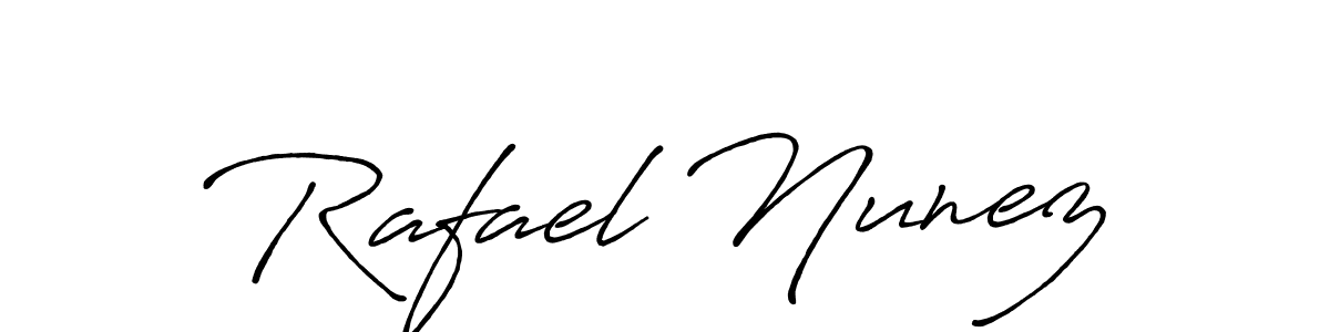 You should practise on your own different ways (Antro_Vectra_Bolder) to write your name (Rafael Nunez) in signature. don't let someone else do it for you. Rafael Nunez signature style 7 images and pictures png