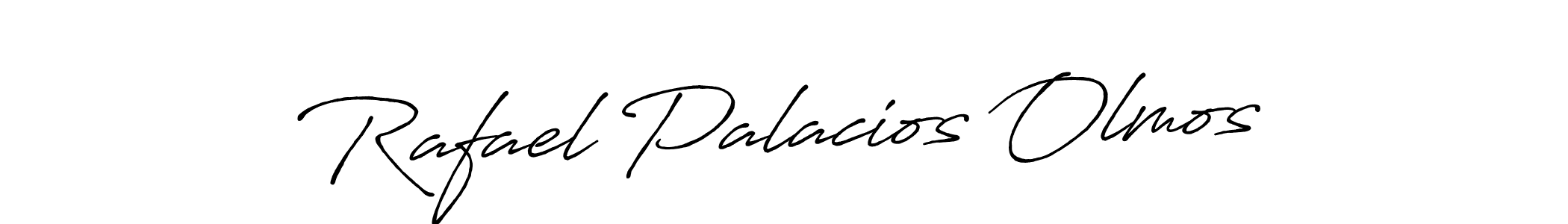 Design your own signature with our free online signature maker. With this signature software, you can create a handwritten (Antro_Vectra_Bolder) signature for name Rafael Palacios Olmos. Rafael Palacios Olmos signature style 7 images and pictures png