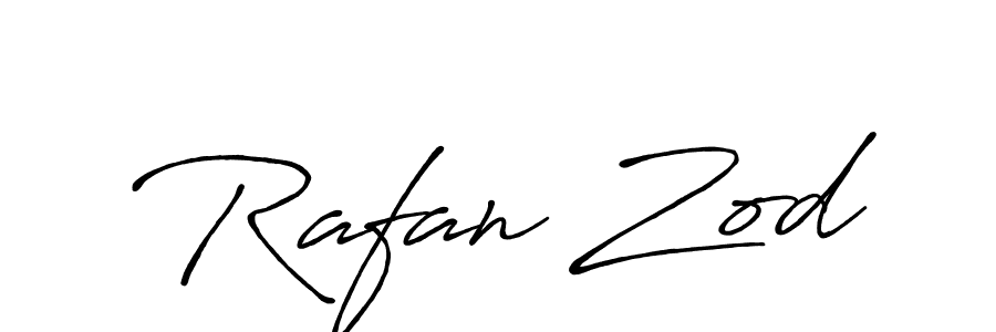 Make a beautiful signature design for name Rafan Zod. With this signature (Antro_Vectra_Bolder) style, you can create a handwritten signature for free. Rafan Zod signature style 7 images and pictures png