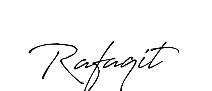 How to make Rafaqit signature? Antro_Vectra_Bolder is a professional autograph style. Create handwritten signature for Rafaqit name. Rafaqit signature style 7 images and pictures png