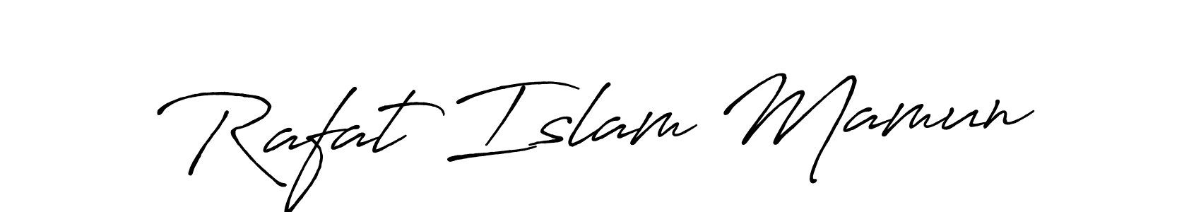 Rafat Islam Mamun stylish signature style. Best Handwritten Sign (Antro_Vectra_Bolder) for my name. Handwritten Signature Collection Ideas for my name Rafat Islam Mamun. Rafat Islam Mamun signature style 7 images and pictures png