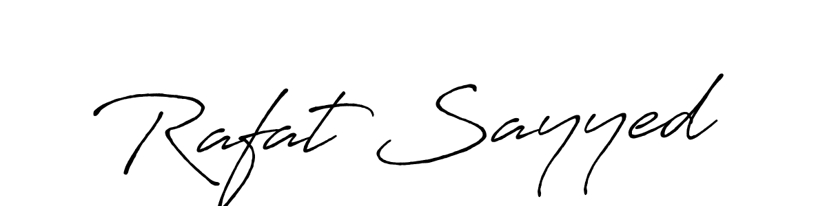 Rafat Sayyed stylish signature style. Best Handwritten Sign (Antro_Vectra_Bolder) for my name. Handwritten Signature Collection Ideas for my name Rafat Sayyed. Rafat Sayyed signature style 7 images and pictures png