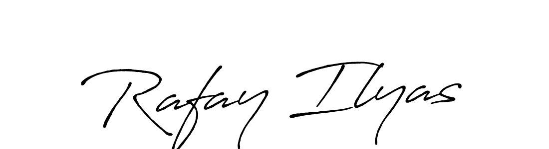 Also we have Rafay Ilyas name is the best signature style. Create professional handwritten signature collection using Antro_Vectra_Bolder autograph style. Rafay Ilyas signature style 7 images and pictures png