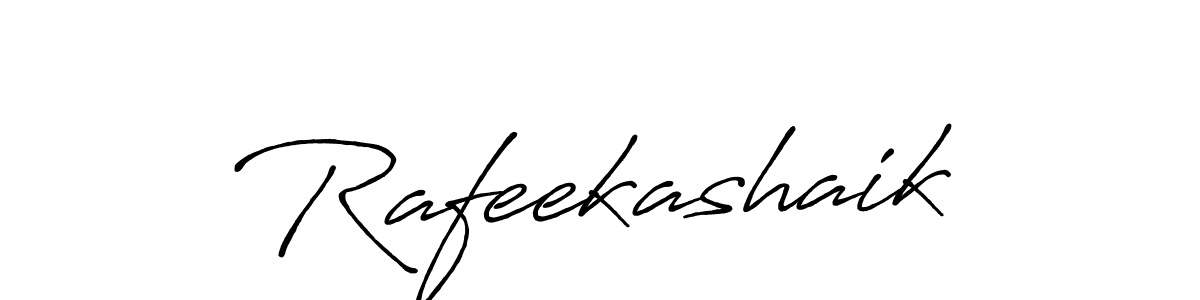 This is the best signature style for the Rafeekashaik name. Also you like these signature font (Antro_Vectra_Bolder). Mix name signature. Rafeekashaik signature style 7 images and pictures png