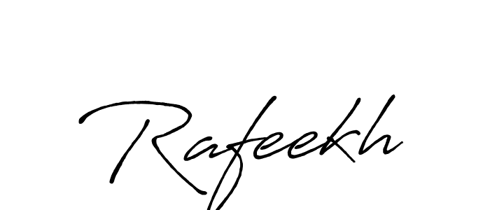 Similarly Antro_Vectra_Bolder is the best handwritten signature design. Signature creator online .You can use it as an online autograph creator for name Rafeekh. Rafeekh signature style 7 images and pictures png