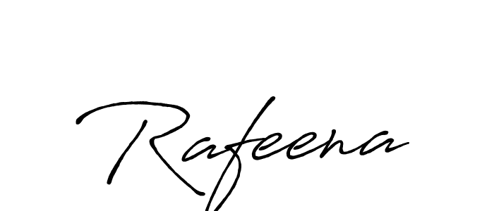 Create a beautiful signature design for name Rafeena. With this signature (Antro_Vectra_Bolder) fonts, you can make a handwritten signature for free. Rafeena signature style 7 images and pictures png