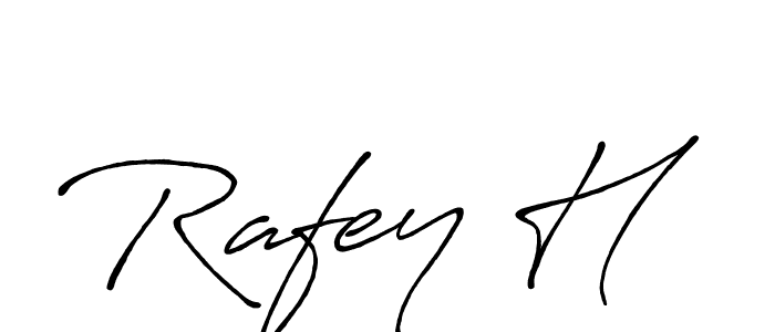 How to make Rafey H signature? Antro_Vectra_Bolder is a professional autograph style. Create handwritten signature for Rafey H name. Rafey H signature style 7 images and pictures png