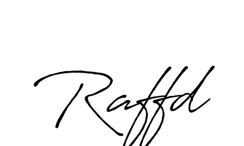How to make Raffd name signature. Use Antro_Vectra_Bolder style for creating short signs online. This is the latest handwritten sign. Raffd signature style 7 images and pictures png