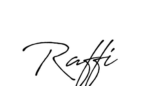 Design your own signature with our free online signature maker. With this signature software, you can create a handwritten (Antro_Vectra_Bolder) signature for name Raffi. Raffi signature style 7 images and pictures png