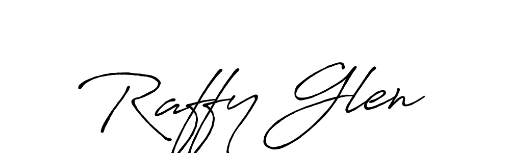 How to make Raffy Glen signature? Antro_Vectra_Bolder is a professional autograph style. Create handwritten signature for Raffy Glen name. Raffy Glen signature style 7 images and pictures png