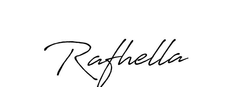 Use a signature maker to create a handwritten signature online. With this signature software, you can design (Antro_Vectra_Bolder) your own signature for name Rafhella. Rafhella signature style 7 images and pictures png