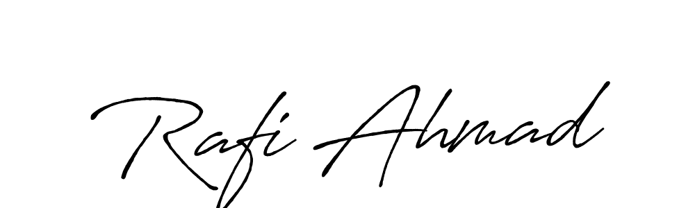 Also we have Rafi Ahmad name is the best signature style. Create professional handwritten signature collection using Antro_Vectra_Bolder autograph style. Rafi Ahmad signature style 7 images and pictures png