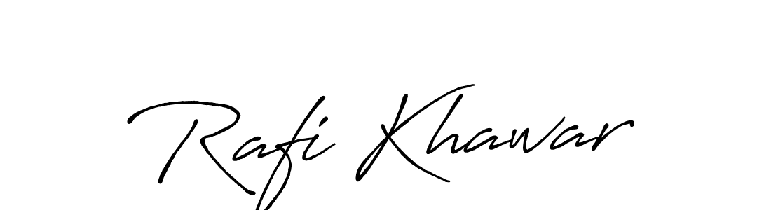 Also we have Rafi Khawar name is the best signature style. Create professional handwritten signature collection using Antro_Vectra_Bolder autograph style. Rafi Khawar signature style 7 images and pictures png