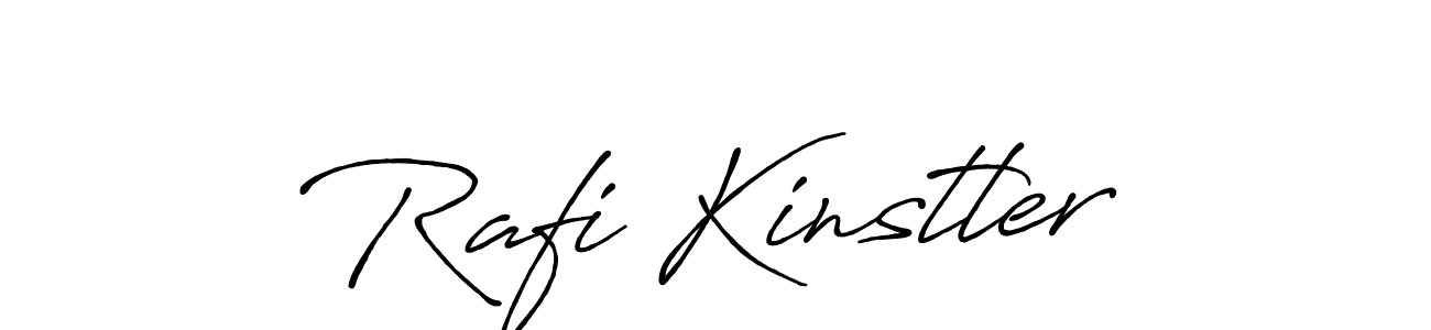 You should practise on your own different ways (Antro_Vectra_Bolder) to write your name (Rafi Kinstler) in signature. don't let someone else do it for you. Rafi Kinstler signature style 7 images and pictures png