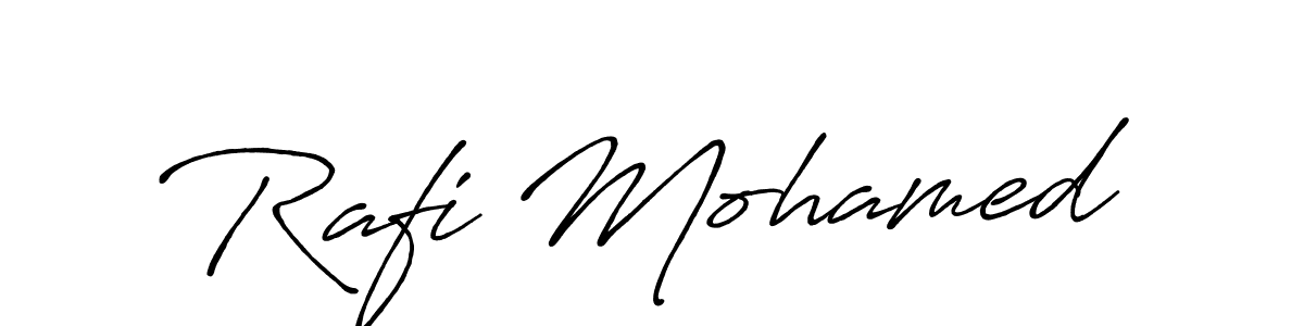 Also You can easily find your signature by using the search form. We will create Rafi Mohamed name handwritten signature images for you free of cost using Antro_Vectra_Bolder sign style. Rafi Mohamed signature style 7 images and pictures png