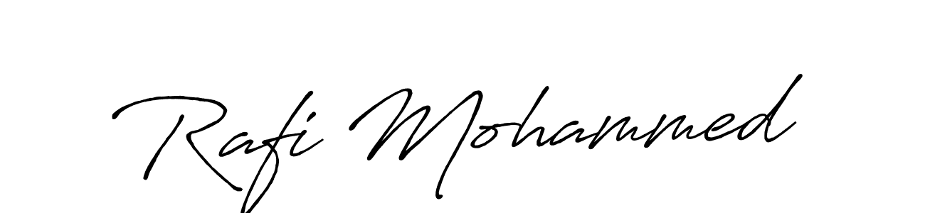 Use a signature maker to create a handwritten signature online. With this signature software, you can design (Antro_Vectra_Bolder) your own signature for name Rafi Mohammed. Rafi Mohammed signature style 7 images and pictures png