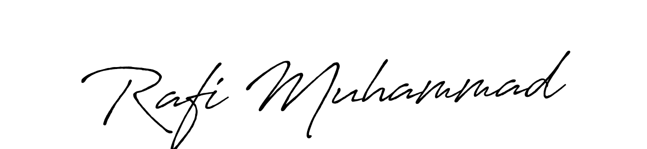 It looks lik you need a new signature style for name Rafi Muhammad. Design unique handwritten (Antro_Vectra_Bolder) signature with our free signature maker in just a few clicks. Rafi Muhammad signature style 7 images and pictures png
