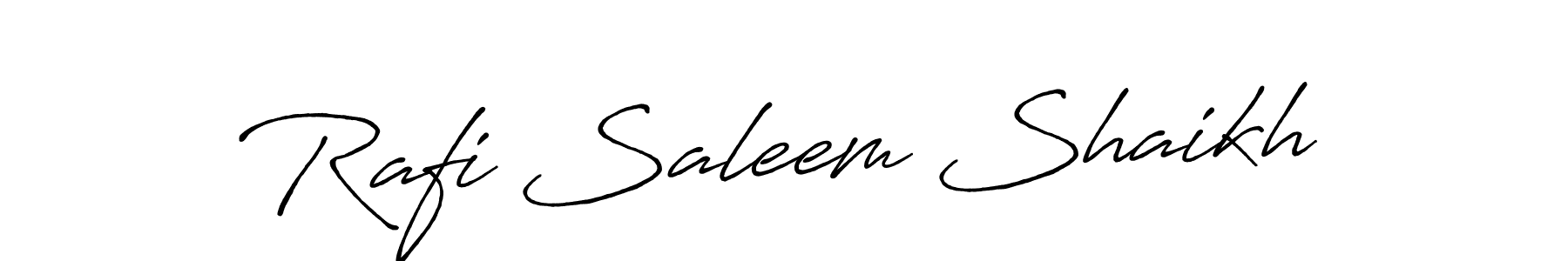 The best way (Antro_Vectra_Bolder) to make a short signature is to pick only two or three words in your name. The name Rafi Saleem Shaikh include a total of six letters. For converting this name. Rafi Saleem Shaikh signature style 7 images and pictures png