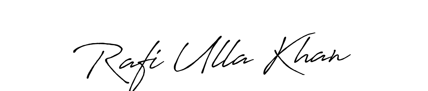 The best way (Antro_Vectra_Bolder) to make a short signature is to pick only two or three words in your name. The name Rafi Ulla Khan include a total of six letters. For converting this name. Rafi Ulla Khan signature style 7 images and pictures png