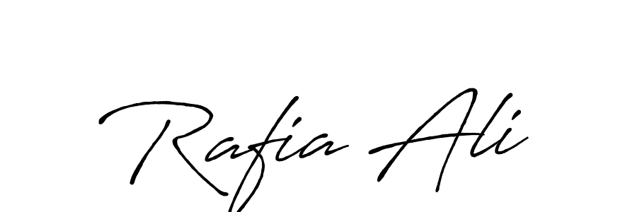 How to make Rafia Ali signature? Antro_Vectra_Bolder is a professional autograph style. Create handwritten signature for Rafia Ali name. Rafia Ali signature style 7 images and pictures png