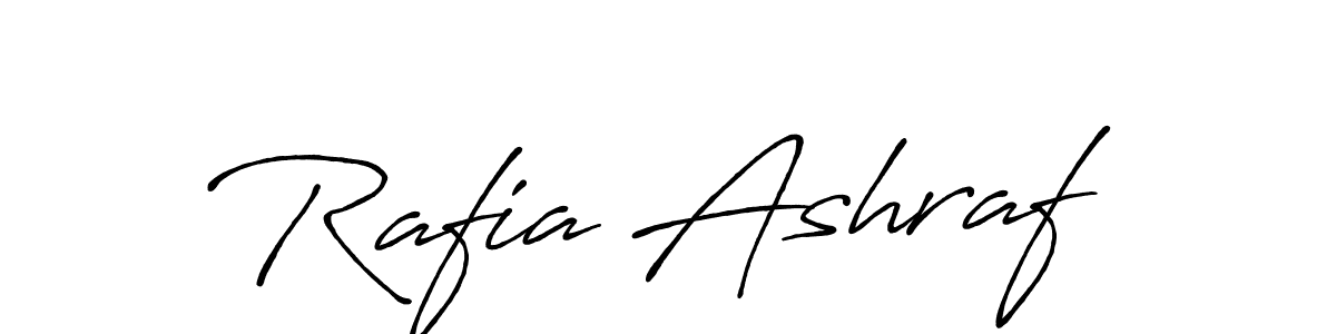 Design your own signature with our free online signature maker. With this signature software, you can create a handwritten (Antro_Vectra_Bolder) signature for name Rafia Ashraf. Rafia Ashraf signature style 7 images and pictures png