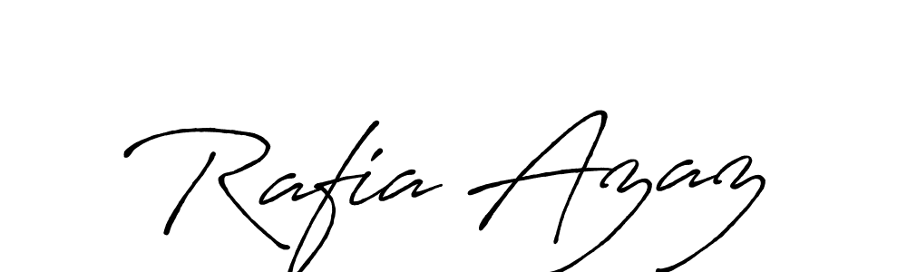 Make a beautiful signature design for name Rafia Azaz. With this signature (Antro_Vectra_Bolder) style, you can create a handwritten signature for free. Rafia Azaz signature style 7 images and pictures png