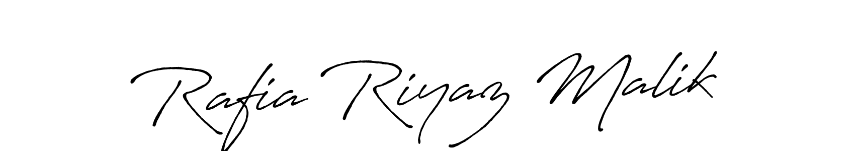 Design your own signature with our free online signature maker. With this signature software, you can create a handwritten (Antro_Vectra_Bolder) signature for name Rafia Riyaz Malik. Rafia Riyaz Malik signature style 7 images and pictures png