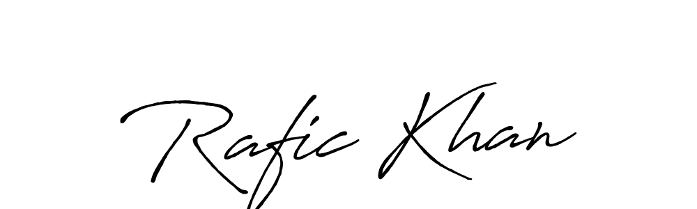 Antro_Vectra_Bolder is a professional signature style that is perfect for those who want to add a touch of class to their signature. It is also a great choice for those who want to make their signature more unique. Get Rafic Khan name to fancy signature for free. Rafic Khan signature style 7 images and pictures png