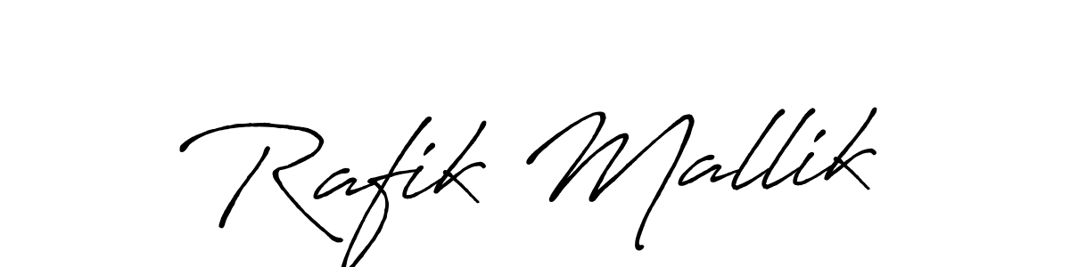 Also You can easily find your signature by using the search form. We will create Rafik Mallik name handwritten signature images for you free of cost using Antro_Vectra_Bolder sign style. Rafik Mallik signature style 7 images and pictures png