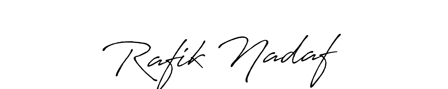 It looks lik you need a new signature style for name Rafik Nadaf ✅. Design unique handwritten (Antro_Vectra_Bolder) signature with our free signature maker in just a few clicks. Rafik Nadaf ✅ signature style 7 images and pictures png