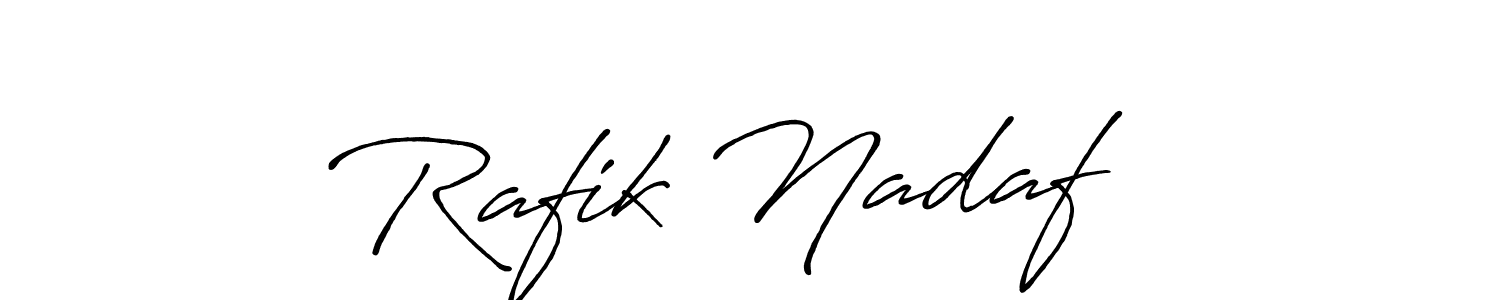 Rafik Nadaf ✅ stylish signature style. Best Handwritten Sign (Antro_Vectra_Bolder) for my name. Handwritten Signature Collection Ideas for my name Rafik Nadaf ✅. Rafik Nadaf ✅ signature style 7 images and pictures png