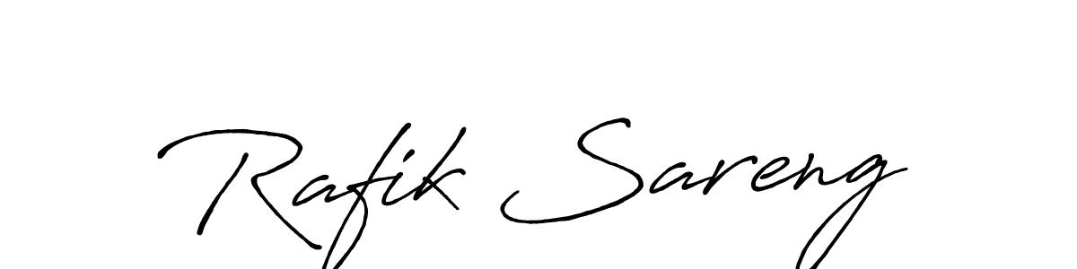 if you are searching for the best signature style for your name Rafik Sareng. so please give up your signature search. here we have designed multiple signature styles  using Antro_Vectra_Bolder. Rafik Sareng signature style 7 images and pictures png