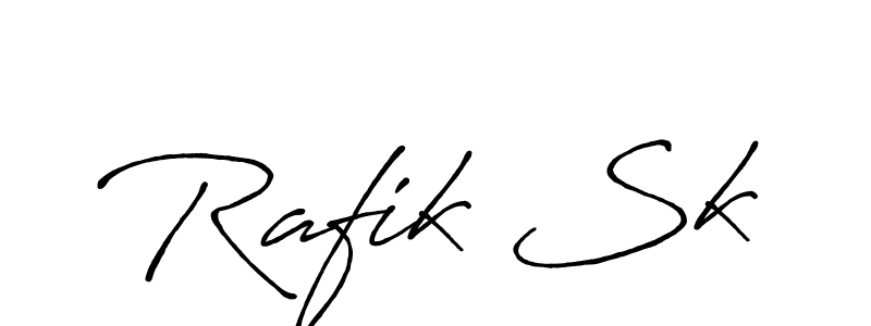 if you are searching for the best signature style for your name Rafik Sk. so please give up your signature search. here we have designed multiple signature styles  using Antro_Vectra_Bolder. Rafik Sk signature style 7 images and pictures png