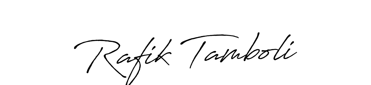 Also we have Rafik Tamboli name is the best signature style. Create professional handwritten signature collection using Antro_Vectra_Bolder autograph style. Rafik Tamboli signature style 7 images and pictures png