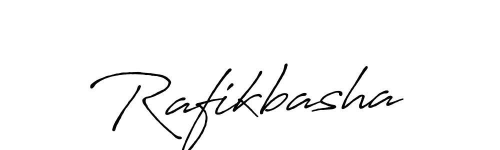 Use a signature maker to create a handwritten signature online. With this signature software, you can design (Antro_Vectra_Bolder) your own signature for name Rafikbasha. Rafikbasha signature style 7 images and pictures png